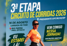 3ª Etapa do Circuito de Corridas 2026 será realizada em Presidente Epitácio