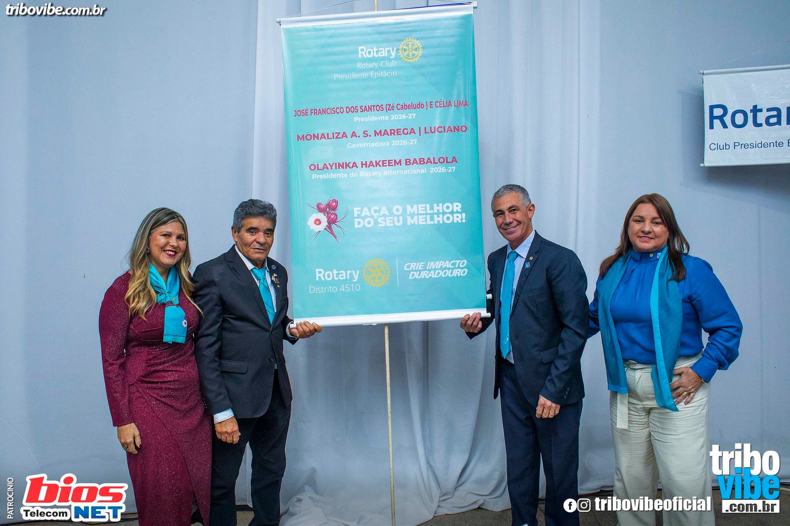 José Francisco dos Santos assume a presidência do Rotary Club de Presidente Epitácio para o Ano Rotário 2026/2027