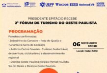 Presidente Epitácio sediará 2º Fórum de Turismo do Oeste Paulista